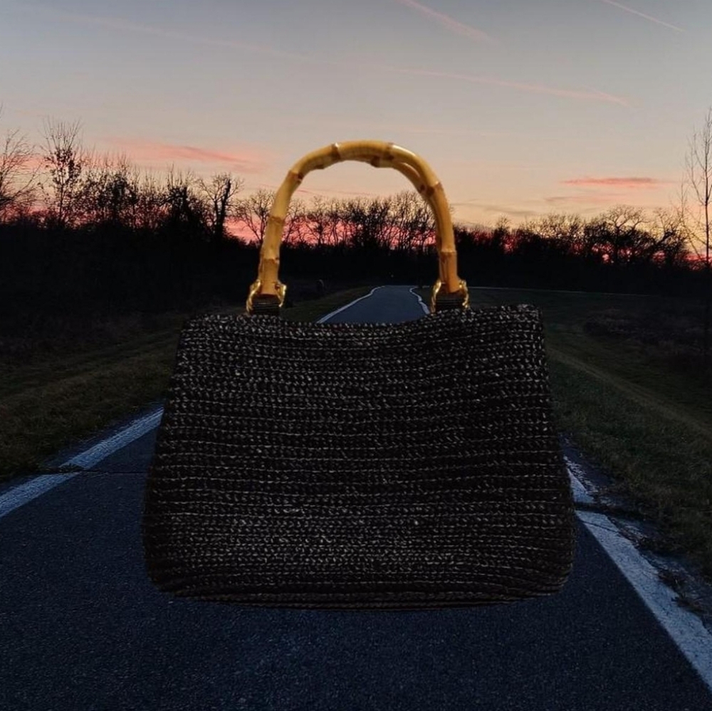Black Rattan bag